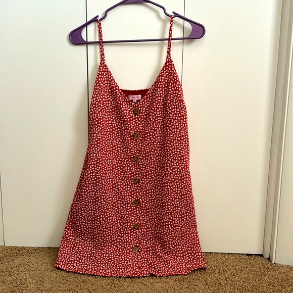 Pink Lily floral babydoll dress - Picture 1 of 6